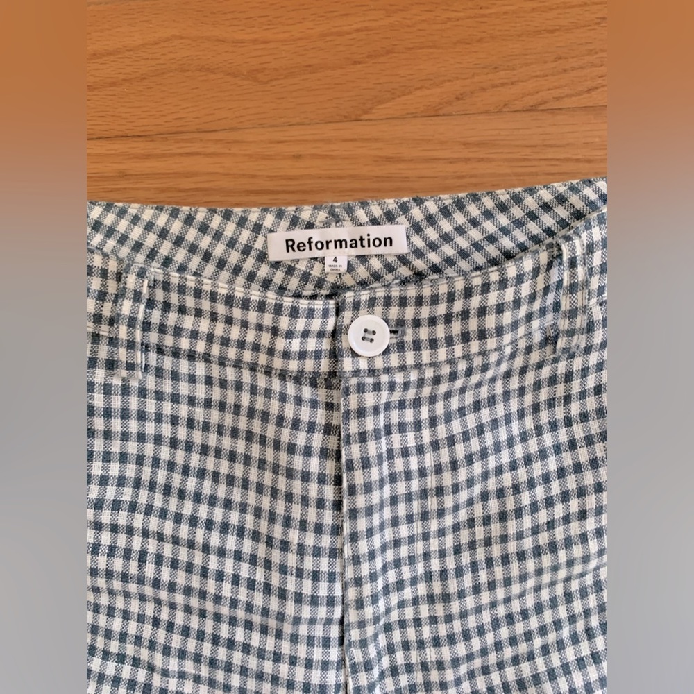 Linen reformation pants